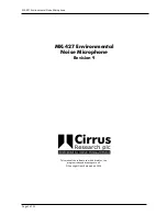 Preview for 1 page of Cirrus MK427 User Manual