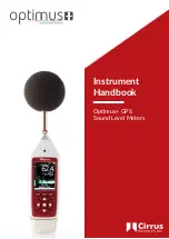 Preview for 1 page of Cirrus Optimus+ Instrument Handbook