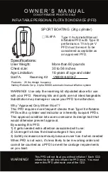 Предварительный просмотр 1 страницы Cirrus SL6FA Owner'S Manual