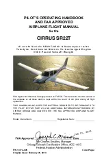 Предварительный просмотр 1 страницы Cirrus SR22T Pilot Operating Handbook