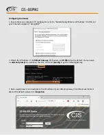 Preview for 3 page of CIS CIS-80MKI Quick Manual