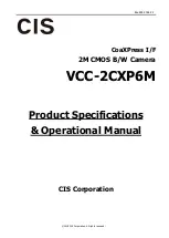 CIS VCC-2CXP6M Product Specification & Operational Manual preview