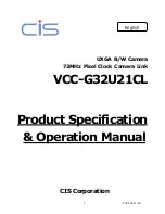 CIS VCC-F32S19CL Operation Manual предпросмотр