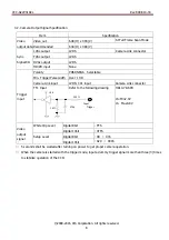 Предварительный просмотр 8 страницы CIS VCC-G22V31ACL Product Specification & Operational Manual