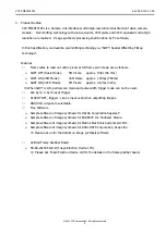 Preview for 5 page of CIS VISION:elite VCC-FM60FV19CL Product Specification & Operational Manual