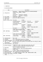 Preview for 6 page of CIS VISION:elite VCC-FM60FV19CL Product Specification & Operational Manual