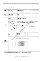 Предварительный просмотр 8 страницы CIS VISION:mini VCC-F22V39ACL Product Specification & Operational Manual