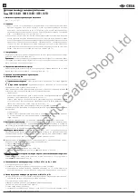 Предварительный просмотр 3 страницы CISA 1A610 Series Instruction For The Installation