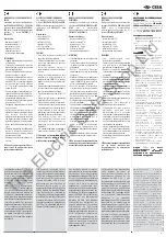 Предварительный просмотр 5 страницы CISA 1A610 Series Instruction For The Installation