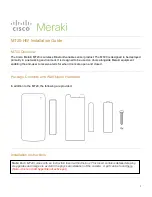 Cisco MERAKI MT20-HW Installation Manual preview