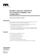 Предварительный просмотр 1 страницы Cisco 10BASE-FL Installation And Configuration Manual