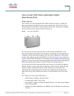 Preview for 1 page of Cisco 1522AG - Aironet Lightweight Outdoor Mesh Access Point Datasheet