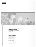 Cisco 15454-TCC - Network Processor Card Operation Manual preview