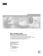 Cisco 1601 - Router - EN Hardware Installation Manual предпросмотр