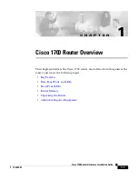 Preview for 21 page of Cisco 1700 series Hardware Installation Manual