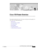 Предварительный просмотр 23 страницы Cisco 1721 - VPN Security Router Bundle Hardware Installation Manual