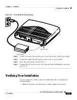 Предварительный просмотр 41 страницы Cisco 1721 - VPN Security Router Bundle Hardware Installation Manual