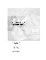 Предварительный просмотр 1 страницы Cisco 1750 Installation Manual