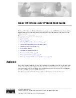 Cisco 1751 Quick Start Manual предпросмотр