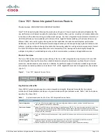 Предварительный просмотр 1 страницы Cisco 1905-SEC/K9 Datasheet