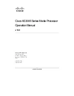 Preview for 1 page of Cisco 3005 - VPN Concentrator - Gateway Operation Manual