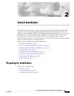 Предварительный просмотр 1 страницы Cisco 3020 - Cisco Catalyst Blade Switch Installation Manual