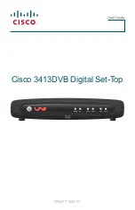 Cisco 3413DVB User Manual предпросмотр