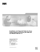 Preview for 1 page of Cisco 3515 MCU12 Installation And Upgrade Manual