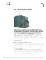 Предварительный просмотр 1 страницы Cisco 3560-48PS - Catalyst Switch Brochure