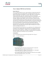 Cisco 3560-48PS - Catalyst Switch Datasheet предпросмотр