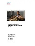 Cisco 3560-48PS - Catalyst Switch Hardware Installation Manual предпросмотр