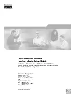 Cisco 3600 Series Hardware Installation Manual предпросмотр