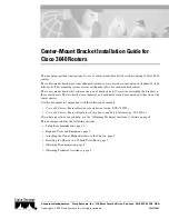 Preview for 1 page of Cisco 3640 Series Installation Manual