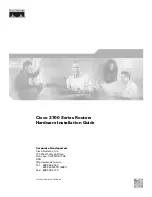 Предварительный просмотр 1 страницы Cisco 3700 series Hardware Installation Manual