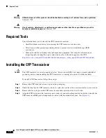 Предварительный просмотр 12 страницы Cisco 40-Gigabit and 100-Gigabit CFP Transceiver Modules Installation Notes