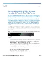 Cisco 4682DVB Specifications preview