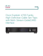 Preview for 1 page of Cisco 4742HDC User Manual