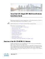 Preview for 1 page of Cisco 4G-LTE-ANTM-O-3 Installation Manual