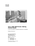 Предварительный просмотр 1 страницы Cisco 5510 - ASA SSL / IPsec VPN Edition Getting Started Manual