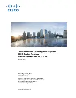 Preview for 1 page of Cisco 6000 series Hardware Installation Manual