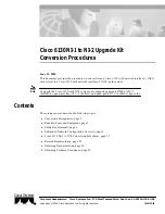 Preview for 1 page of Cisco 6130 NI-1 Conversion Procedure