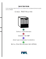 Cisco 7507 Quick Start Manual preview