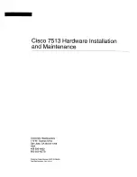 Preview for 2 page of Cisco 7513 Series Hardware Installation And Maintenance Manual