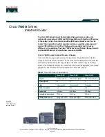 Предварительный просмотр 1 страницы Cisco 7606 Brochure