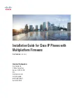 Preview for 1 page of Cisco 7832 Installation Manual