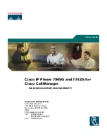 Preview for 1 page of Cisco 7905 Phone Manual