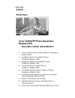 Preview for 1 page of Cisco 7916 Phone Manual