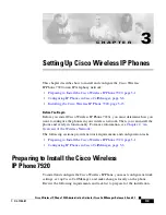 Предварительный просмотр 61 страницы Cisco 7920 - Unified Wireless IP Phone VoIP Administration Manual