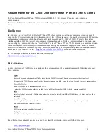 Preview for 6 page of Cisco 7925G Series Deployment Manual