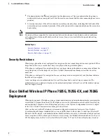 Preview for 39 page of Cisco 7925G - Unified Wireless IP Phone VoIP Administration Manual